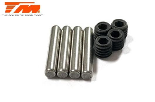 Kit pour cardan TM561426, contient, 4 pin + 4 vis - TM561426-1 - Breizh Modélisme.
