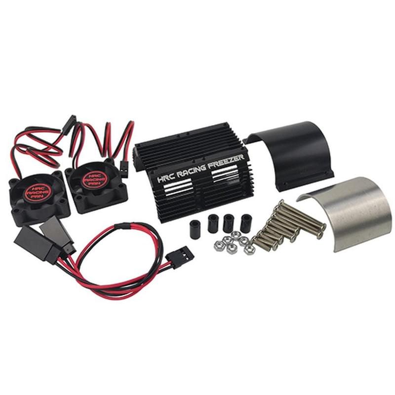 Radiateur moteur pour moteur 40-42mm avec ventilateurs 1/8 - (L 66mm) - Breizh Modélisme.