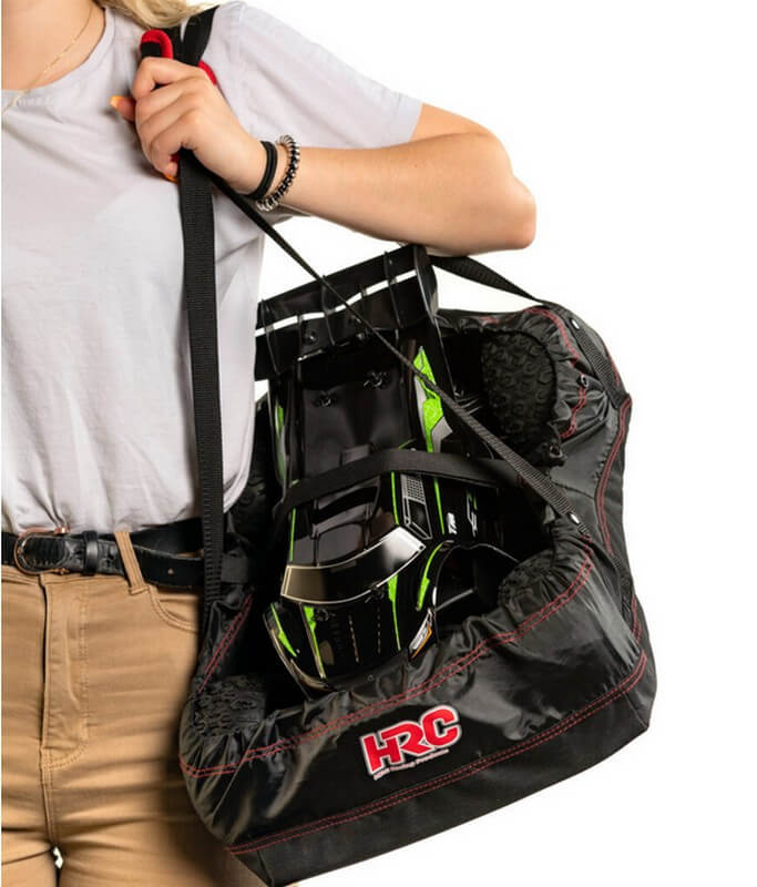 Sac de Transport voiture RC 1/10 et 1/8 - Traxxas Rustler - HRC9931M - Breizh Modélisme.