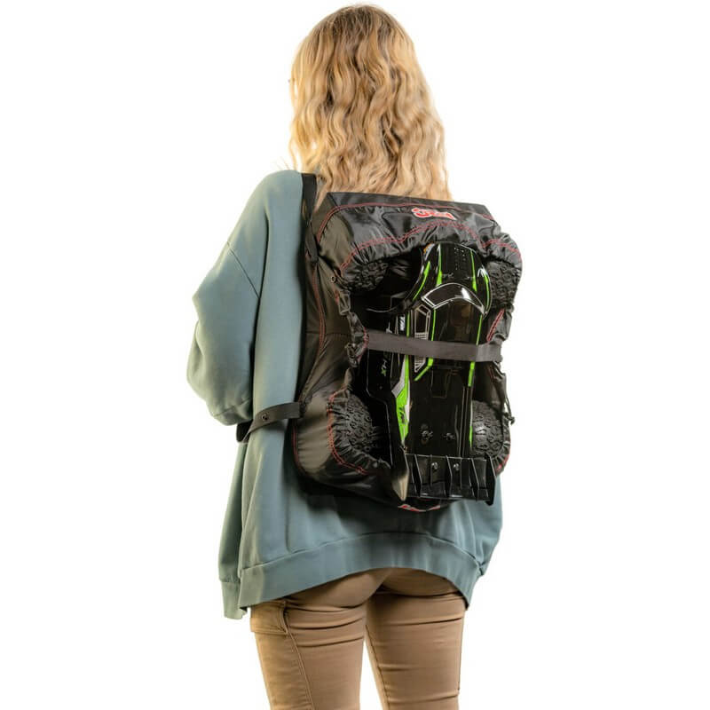 Sac de Transport voiture RC 1/10 et 1/8 - Traxxas Rustler - HRC9931M - Breizh Modélisme.