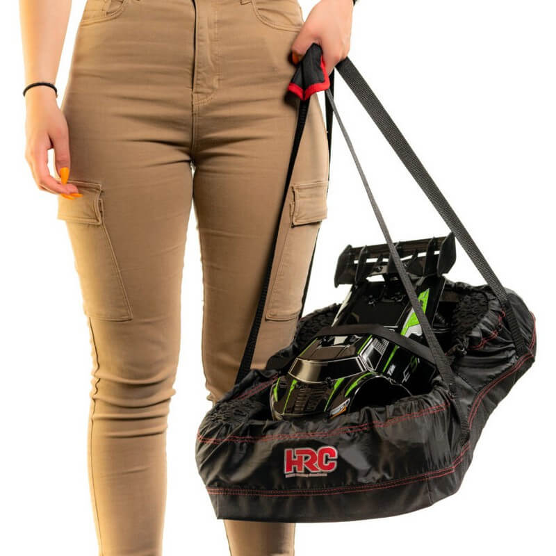 Sac de Transport voiture RC 1/10 et 1/8 - Traxxas Rustler - HRC9931M - Breizh Modélisme.