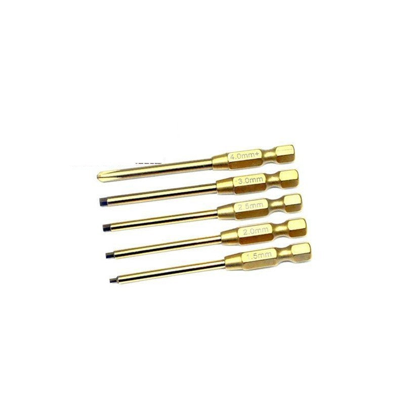 Tournevis électrique sans fil avec embouts titanium 1,5/2/2,5/3/4mm inclus - HRC4045A - Breizh Modélisme.