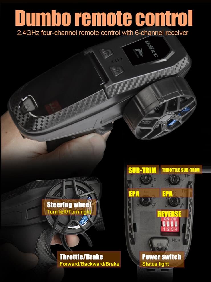Udi RC Snowclaw Monster Truck 1/16 Brushless RTR Pro Plus 1610S - Breizh Modélisme.