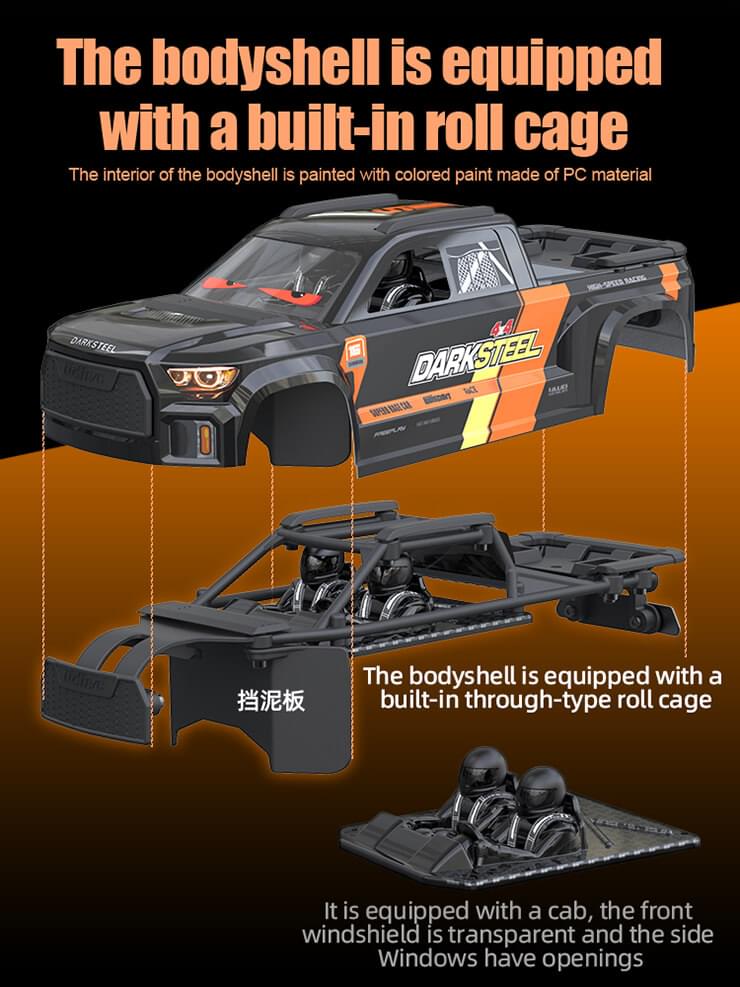 Udi RC Snowclaw Monster Truck 1/16 Brushless RTR Pro Plus 1610S - Breizh Modélisme.