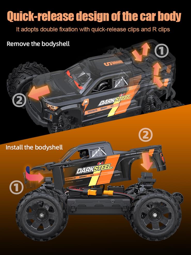 Udi RC Snowclaw Monster Truck 1/16 Brushless RTR Pro Plus 1610S - Breizh Modélisme.