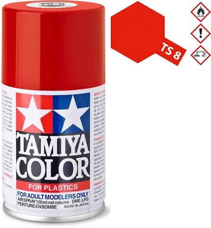 Peinture Maquette TS8 Rouge Italien brillant - Tamiya 85008