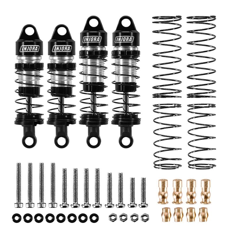 Amortisseurs à huile en aluminium INJORA 4PCS pour Buggy 1/24 Losi Micro-B - Breizh Modélisme.