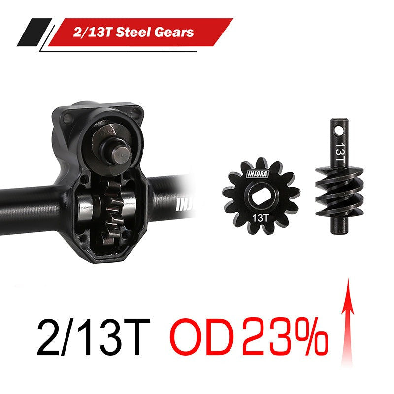 Axe en aluminium à double articulation INJORA ProSteer pour 1/24 SCX24 - SCX24-184BKF - Breizh Modélisme.