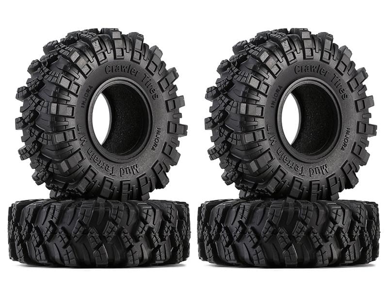 Injora 4 pneus 1.0 Kraken Claw Soft All Terrain Crawlers 1/18 1/24 - Breizh Modélisme.