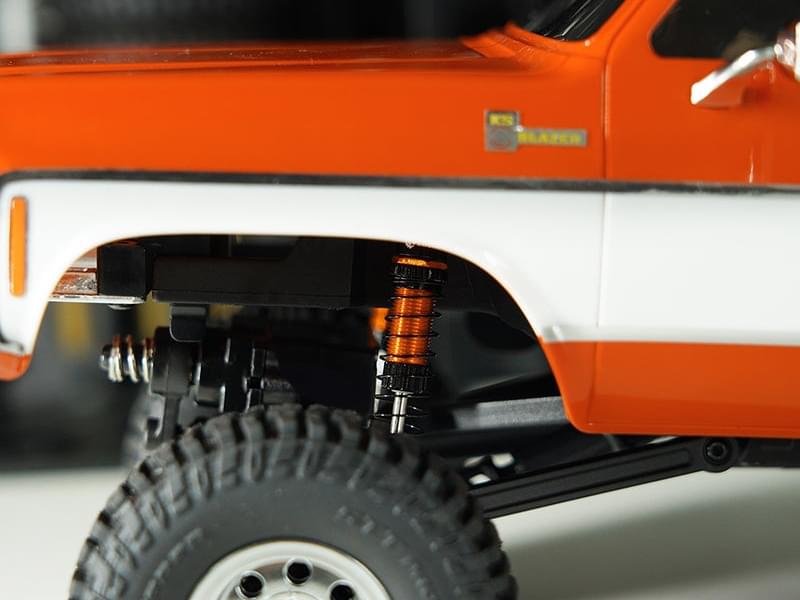 Injora 45mm Amortisseurs orange avec huiles pour FMS FCX24 FCX18 - Breizh Modélisme.