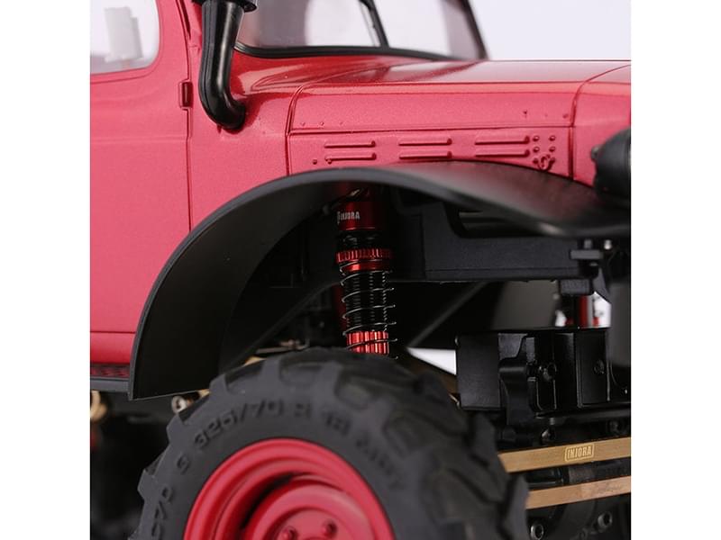Injora 45mm Amortisseurs rouge avec huiles pour FMS FCX24 FCX18 - Breizh Modélisme.