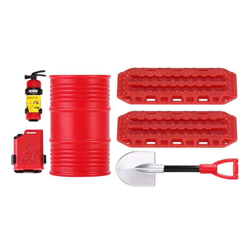 Injora Accessories pour 1/24 1/18 RC Crawlers rouge - Breizh Modélisme.