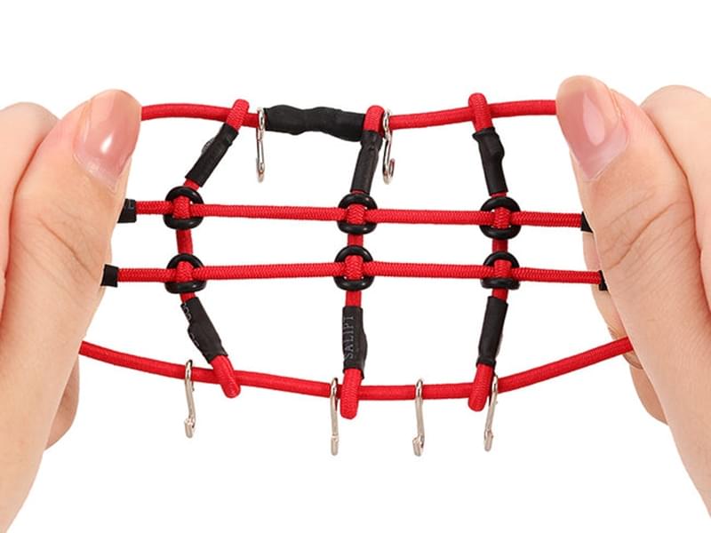 Injora Filet à bagages rouge pour mini crawlers 1/24 1/18 RC - Breizh Modélisme.
