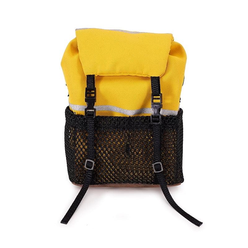 INJORA Mini sac à dos de décoration jaune pour crawler RC 1/10 - INA-114YE - Breizh Modélisme.