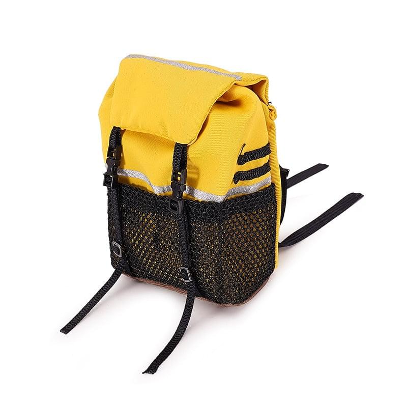INJORA Mini sac à dos de décoration jaune pour crawler RC 1/10 - INA-114YE - Breizh Modélisme.