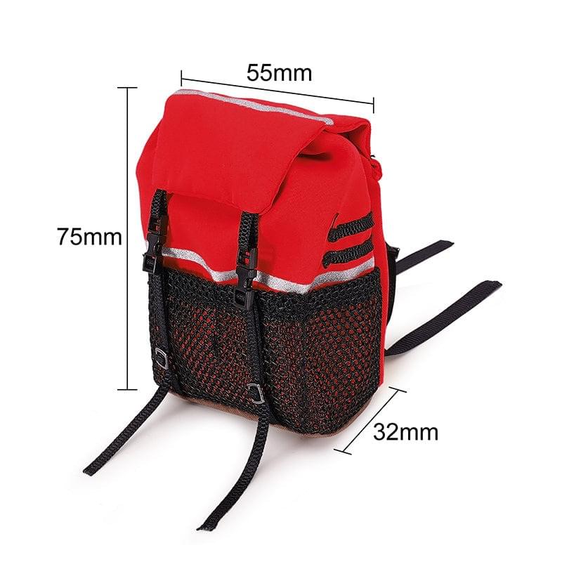 INJORA Mini sac à dos de décoration pour crawler RC 1/10 - INA-114RD - Breizh Modélisme.