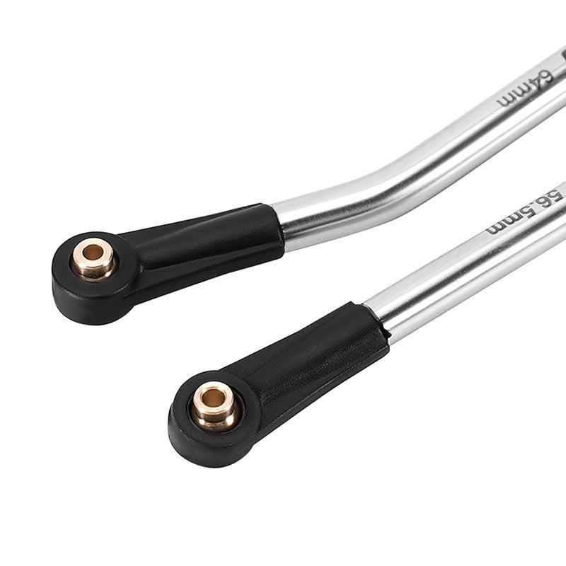 Lot de 4 maillons de châssis à dégagement élevé en acier inoxydable pour Axial SCX24 - SCX24-185 - Breizh Modélisme.