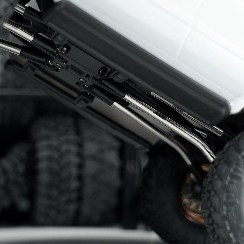 Lot de 4 maillons de châssis à dégagement élevé en acier inoxydable pour Axial SCX24 - SCX24-185 - Breizh Modélisme.