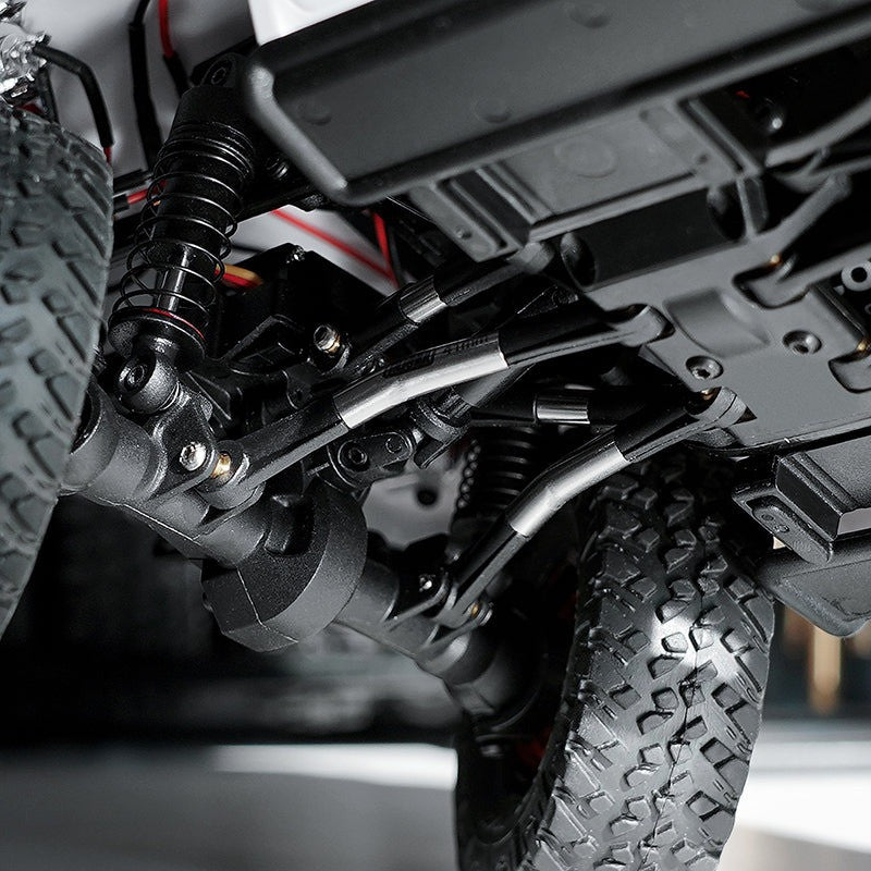 Lot de 4 maillons de châssis à dégagement élevé en acier inoxydable pour Axial SCX24 - SCX24-185 - Breizh Modélisme.