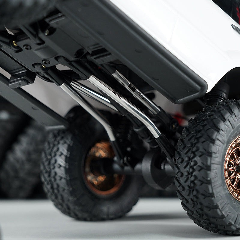 Lot de 4 maillons de châssis à dégagement élevé en acier inoxydable pour Axial SCX24 - SCX24-185 - Breizh Modélisme.