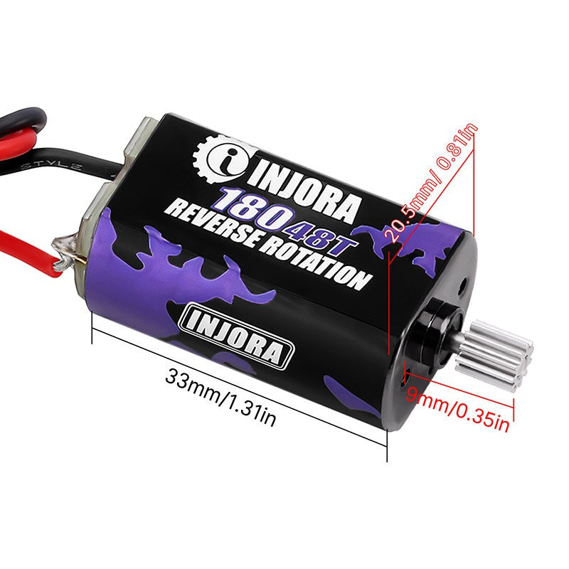 Moteur à charbon INJORA 180 48T avec pignon en acier pour HPI Venture 18 - INM20-48T - Breizh Modélisme.