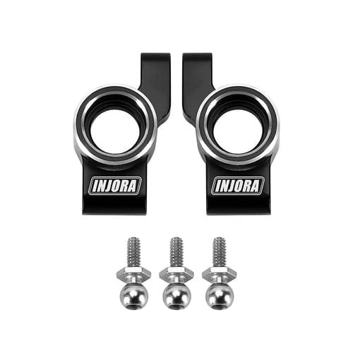 Moyeux arrière en aluminium INJORA pour Buggy 1/24 Losi Micro-B - Breizh Modélisme.