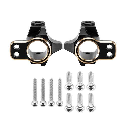 Moyeux en C en laiton noir INJORA pour 1/24 FMS FCX24M<br/> - Breizh Modélisme.