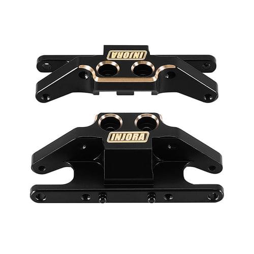 Support de transmission à plaque de protection en laiton noir INJORA pour 1/24 FMS FCX24M - Breizh Modélisme.