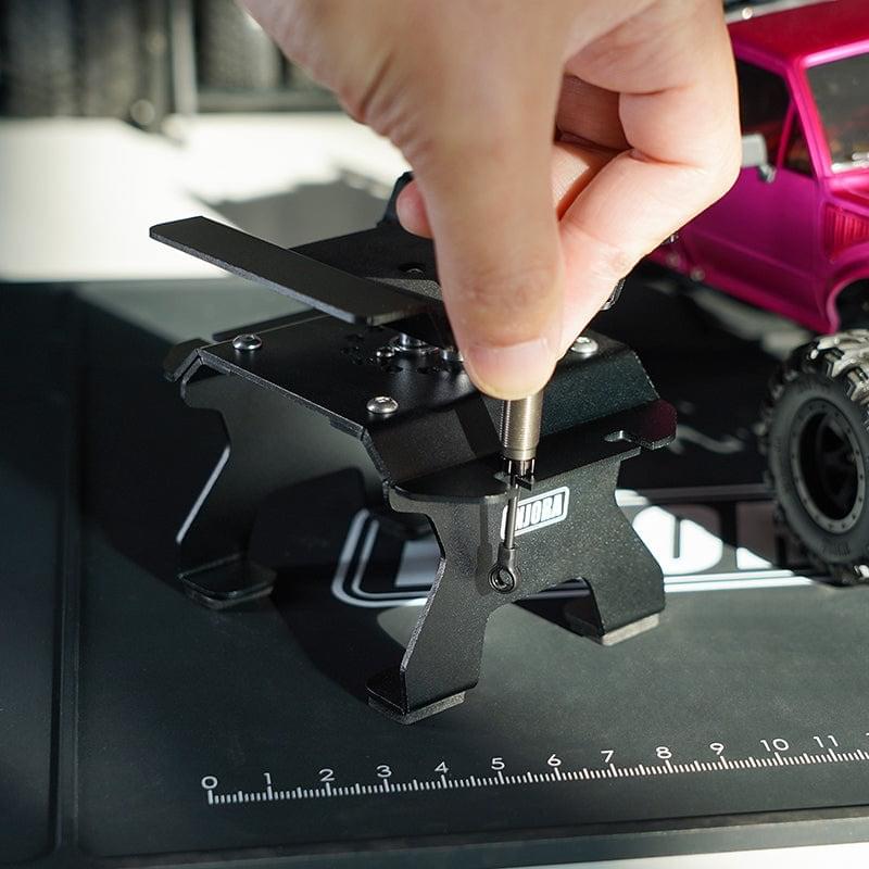 Support de voiture RC en aluminium INJORA pour voiture RC 1/24, 1/18 - TOOL-63 - Breizh Modélisme.