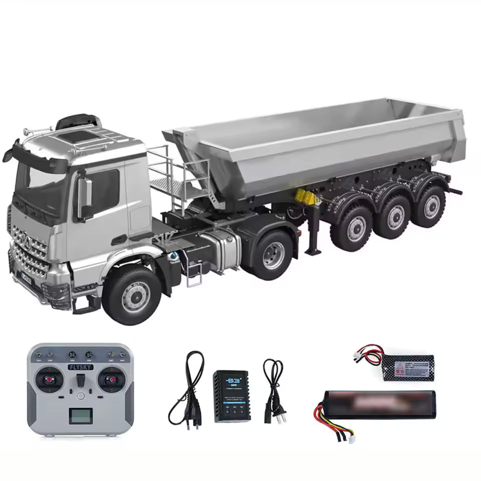 Camion-benne radiocommandé 1/14 gris 4x4 Huina Kabolite 5801