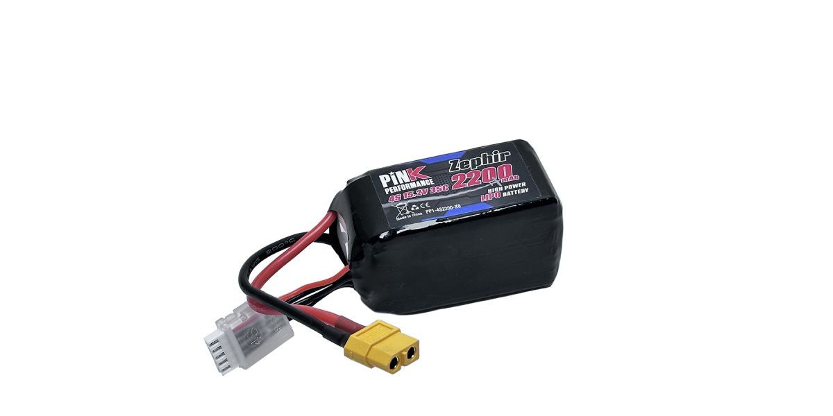 Batterie lipo Zephir 4S 14.8V 2200mAh 35C (XT60) - PP1-4S2200-X6 - Breizh Modélisme.