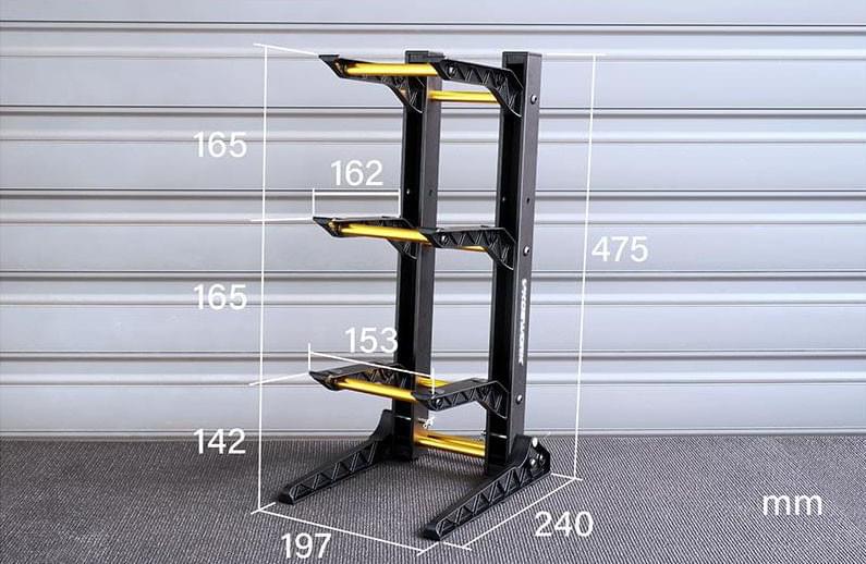 Présentoir Koswork Rack pour 3 modèles (200x240x475mm) KOS50743 - Breizh Modélisme.