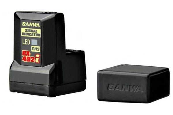 Récepteur Sanwa RX492i 4 voies FH5 SXR Waterproof antenne intégrée - Breizh Modélisme.