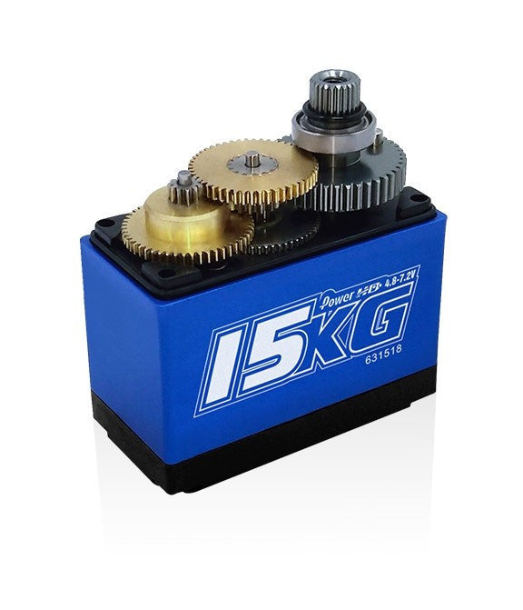 Servo Power HD-LW-15MG Waterproof 15Kg numérique HV pour Crawlers - Breizh Modélisme.