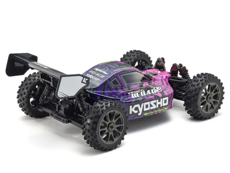 Buggy Kyosho Inferno Neo brushless VE 4.0 1/8 EP RTR T1 violet - K.34118T1B - Breizh Modélisme.