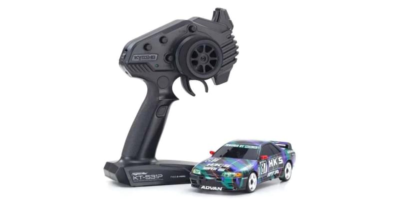 Kyosho Mini-Z AWD Nissan Skyline GT-R R32 1993 HKS #87 (MA020-KT531P) K.32652HK - Breizh Modélisme.