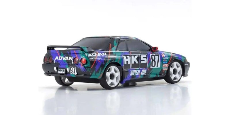 Kyosho Mini-Z AWD Nissan Skyline GT-R R32 1993 HKS #87 (MA020-KT531P) K.32652HK - Breizh Modélisme.
