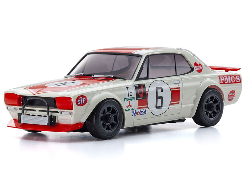 Kyosho Mini-Z AWD Skyline 2000GT-R KPGC10 Racing'72 Red No.6 (MA020/KT531P) K.32643R - Breizh Modélisme.