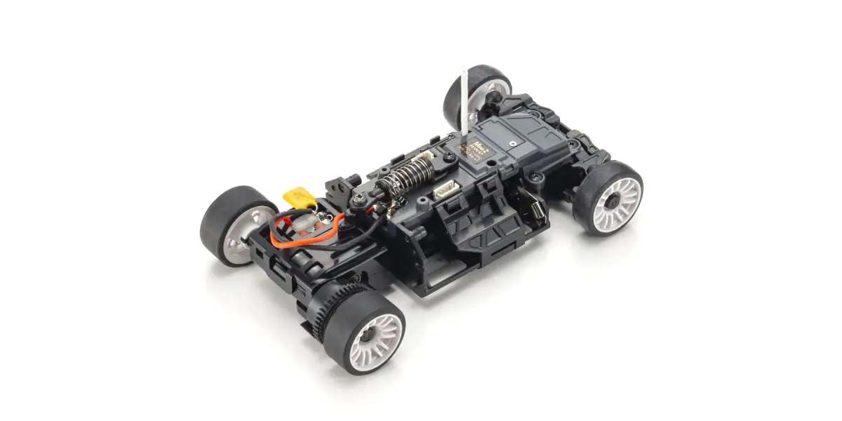 Kyosho Mini-Z MR04 RWD Corvette C8-R Gun Metal/Rouge (W-MM/KT531P) K.32356GMR - Breizh Modélisme.