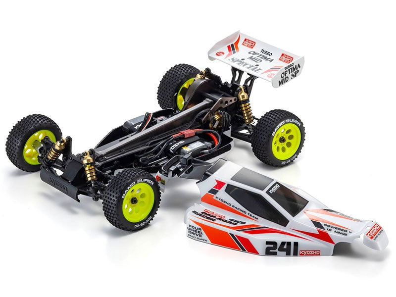 Buggy Kyosho 1/10 4wd Turbo Optima Mid Special 30623B - Breizh Modélisme.