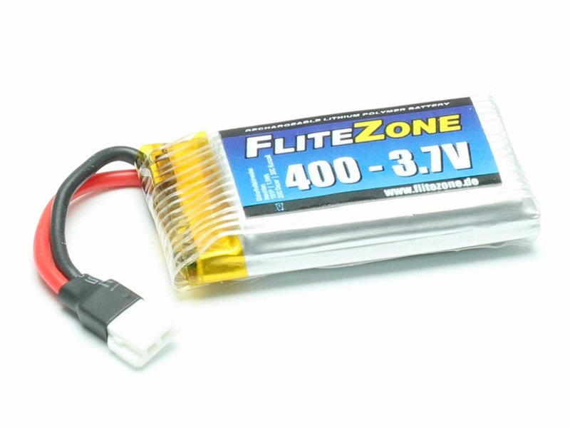 Batterie LiPo FliteZone 400mAh 3.7V - 15530