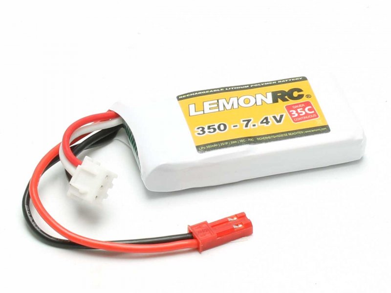 Batterie LiPo 2S LemonRC 350 - 7,4 V (35 C) JST