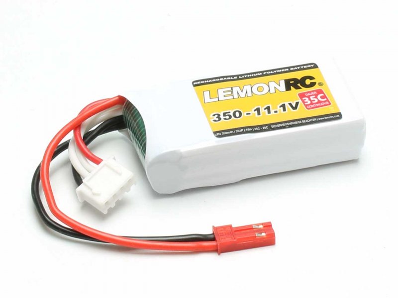 Batterie LiPo 3S LemonRC JST 350mAh - 11,1 V (35 C)