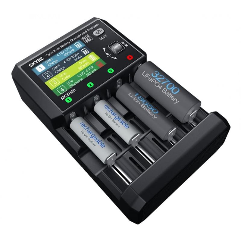 Chargeur SkyRC analyseur de batteries cylindriques MC5000 avec entrée PD 100214-06