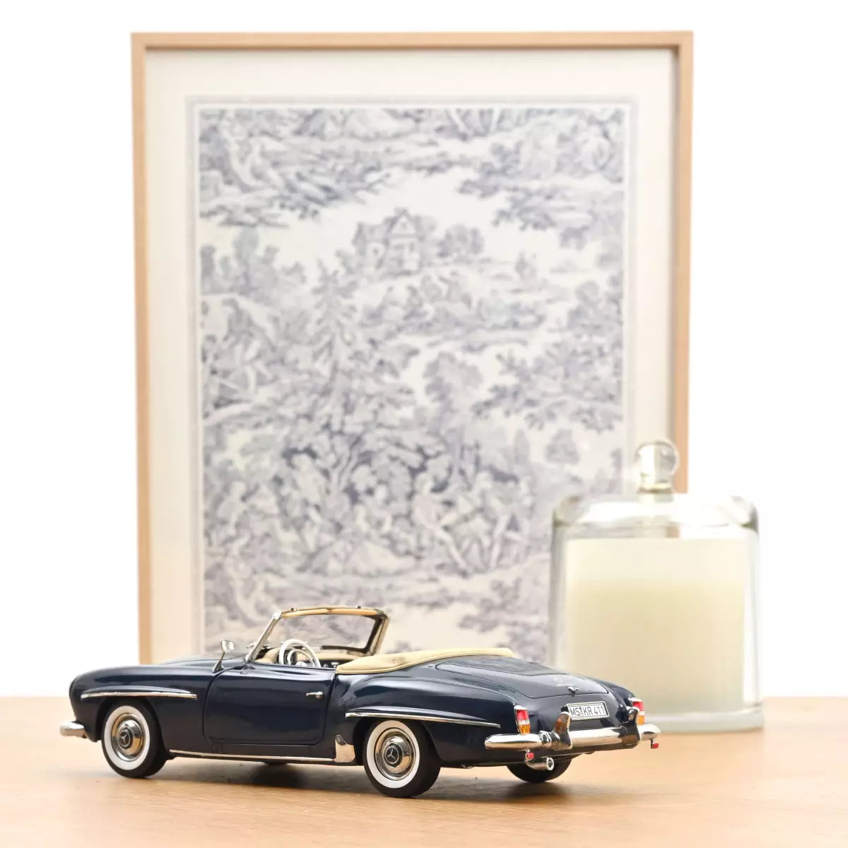 Voiture miniature collection 1/18 Mercedes-Benz 190 SL 1957 Bleu moyen Norev 183403