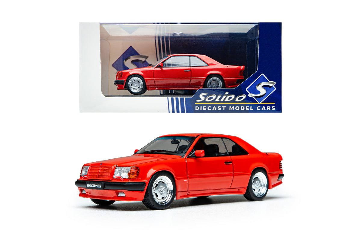 Voiture miniature 1/43 Mercedes-Benz 300CE 6.0 AMG « The Hammer » Widebody Rouge 1988 Solido S4318902