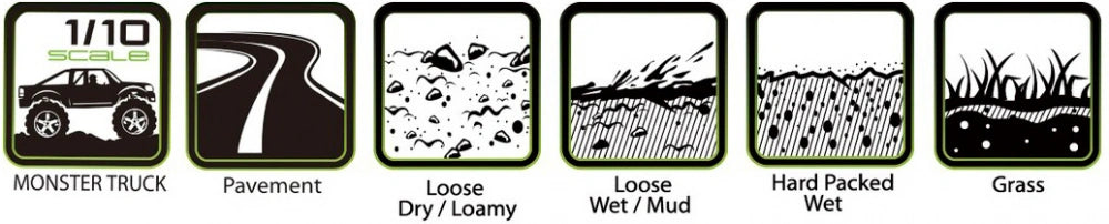 2 Pneus et jantes Louise MT-CYCLONE Traxxas Maxx Soft Black (MFT) LT3310SX - Breizh Modélisme.