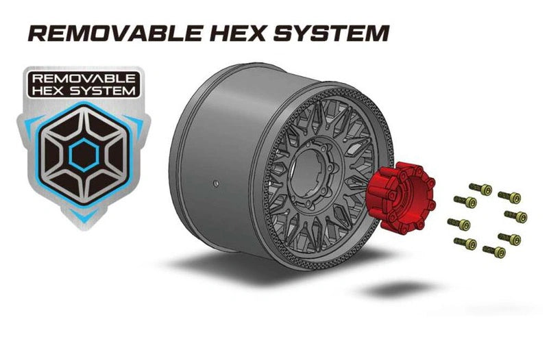 2 Pneus et jantes Louise MT-PIONEER Traxxas Maxx Soft Black (MFT) LT3308SX - Breizh Modélisme.