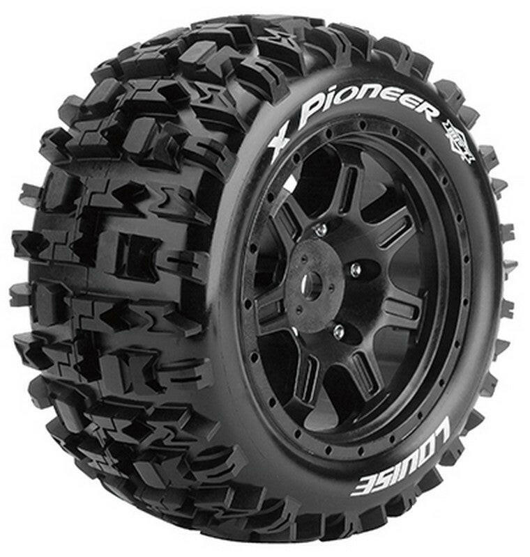 2 Pneus et jantes Louise X-PIONEER pour Traxxas XMaxx 3296B - Breizh Modélisme.