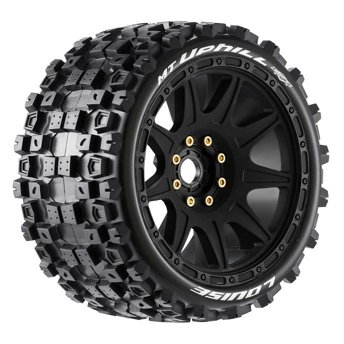 2 Pneus et roues MT-UPHILL Speed 3,8 soft MFT (Hex amovible 4pcs) - LT3354SB - Breizh Modélisme.